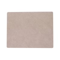 Сервировочная салфетка из натуральной кожи прямоугольная 30х40 см, цвет теплый серый, HIPPO LIND DNA 990224