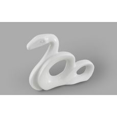 Фигурка Змея №1 Белый фарфор 21118530-0000 LEANDER