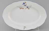 Блюдо овальное 36 см Чешский гусь 03111513-0807 LEANDER
