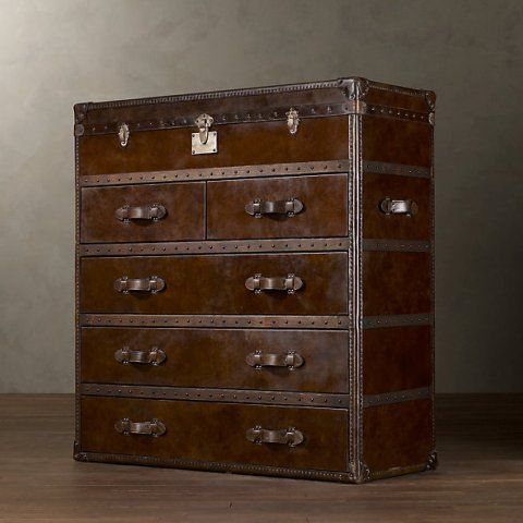 Комод Ампель Браун 120x50x126 Brown  RESTORATION HARDWARE