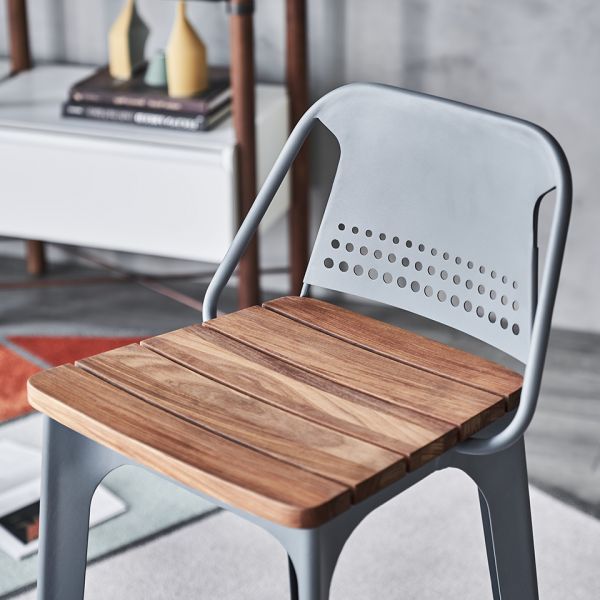 Стул барный 46.5x47.5x100 grey  ROOMERS FURNITURE