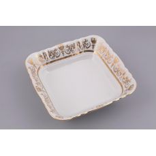 Салатник квадратный Соната 17 см Золотые узоры 07111422-1373 LEANDER