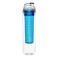 SagaForm Бутылка для напитков с колбой для фруктов To go, голубая