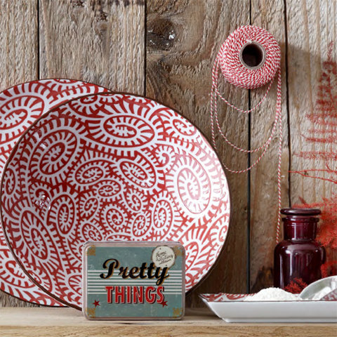 Тарелка  White, red  TOKYO DESIGN