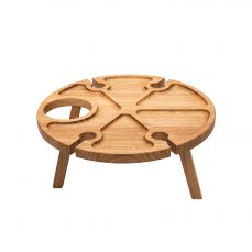 Стол сервировочный винный 35x13.5 см светло-коричневый Uneca