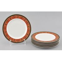 Набор десертных тарелок 17 см, 6 шт Сабина Красная лента 02160327-0979 LEANDER