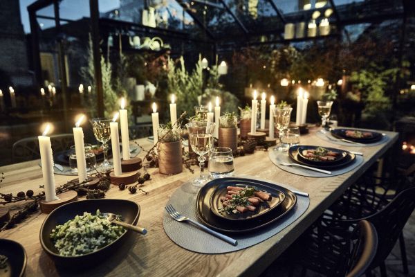 Магнитные подсвечники для высоких свечей круглые, набор 2 шт, цвет натуральный дуб, LIND DNA 98413