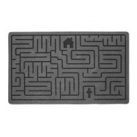 Коврик придверный Labyrinth серый