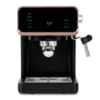 Кофеварка цифровая эспрессо 3 в 1, электрическая, black/rose gold, черный BERLINGER HAUS