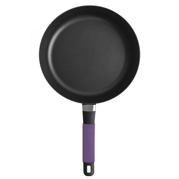 Сотейник Индукционный ?24cm, с баклажановой силиконовой ручкой, h=7 cm     (10)     37224v