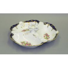 Менажница 'Кабаре' 3 секции Мелкие цветы, кобальт 38116435-0440 LEANDER