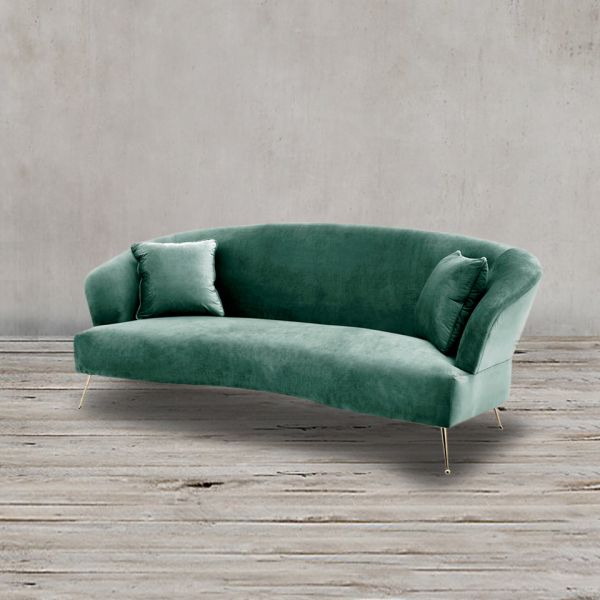 Диван 218x97x84 oliver green/gold  ROOMERS FURNITURE