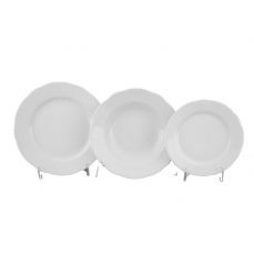 Набор тарелок 18 предметов Белый фарфор Мэри-Энн 03160119-0000 LEANDER