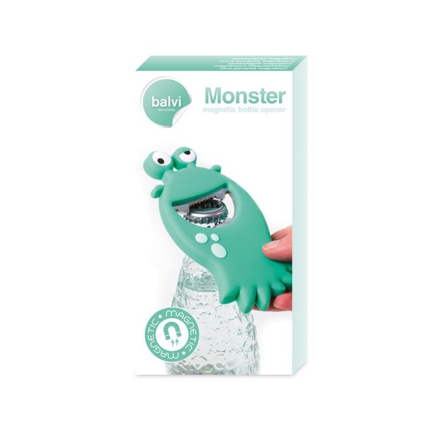 Открывалка Monster бирюзовая магнитная