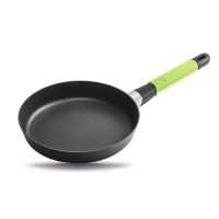 Сковорода Индукционная ?24cm, с зеленой силиконовой ручкой, h=5 cm     (10)     37124i