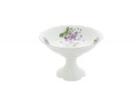 Ваза для фруктов на ножке 23 см Лиловые цветы 03116154-2391 LEANDER