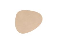 Подставка под кружку из натуральной кожи фигурный 11х13 см, цвет песочный, NUPO LIND DNA 981183