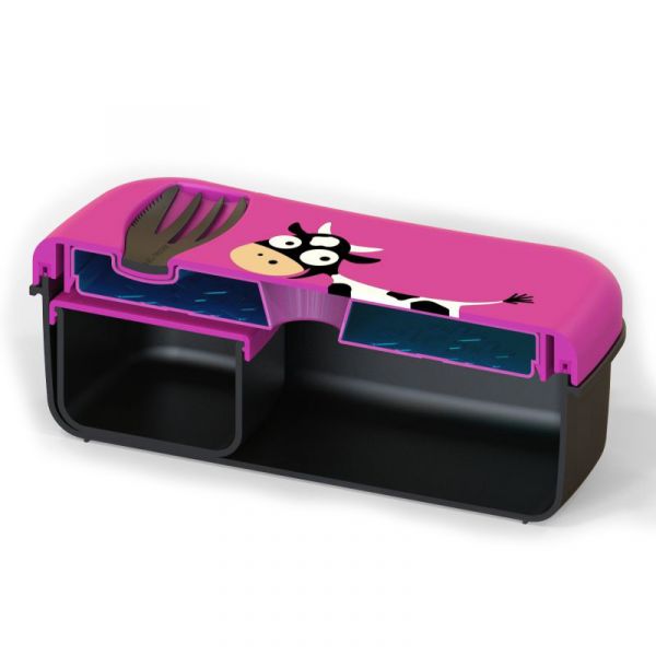 Ланч-бокс детский с охлаждающим элементом N'ice Box™ Cow фиолетовый