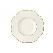 Тарелка суповая 21 см ANEMONE, слоновая кость с золотым кантом LE COQ