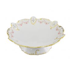 Миска на ножке, гладкая, ажурная 26.5 см Мелкие цветы 38116156-0158 LEANDER
