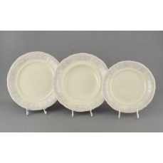 Набор тарелок 18 предметов Серые узоры 07560119-3002 LEANDER