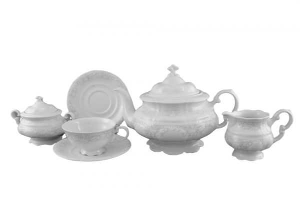 Чайный сервиз на 6 персон Серые узоры 07160725-3002 LEANDER