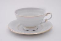 Набор чашек 200 мл с блюдцем Соната 6 шт Золотая отводка 07160425-1139 LEANDER
