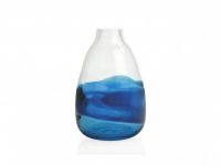 Andrea House Ваза Twist Blue Glass