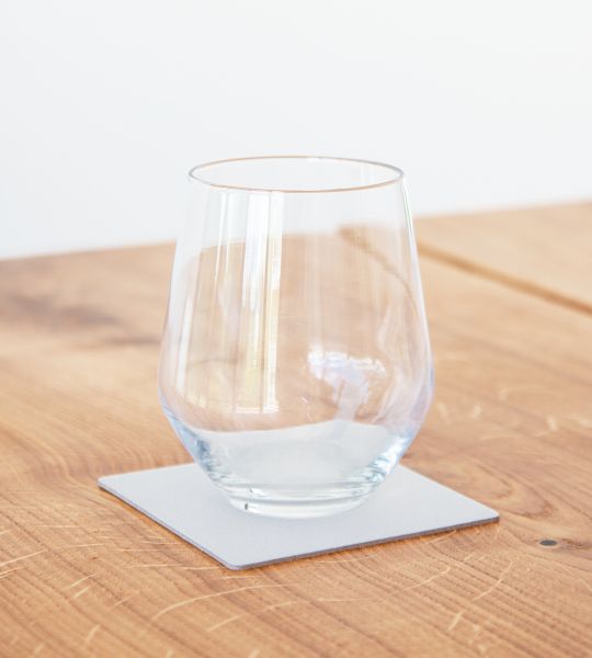 Подставка под кружку из натуральной кожи квадратный 10x10 см, цвет металлик, NUPO LIND DNA 981802