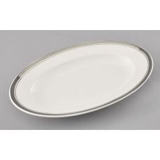 Блюдо овальное Сабина 22 см Платиновая отводка 02111735-0011 LEANDER
