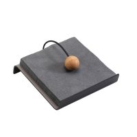 Салфетница для бумажных салфеток кожаная прямоугольная, цвет антрацит, LIND DNA 983641