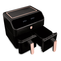Аэрогриль электрический с 2 чашами 4л+ 4л, Berlinger Haus, black/rose gold, черный     (1)     BH/9659