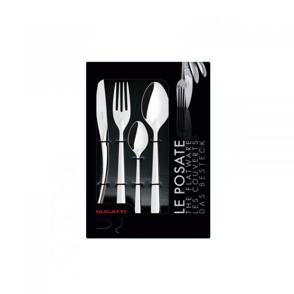 Набор столовых приборов на 6 персон, 24 предмета, нержавеющая сталь 18/10, Aphrodite BUGATTI