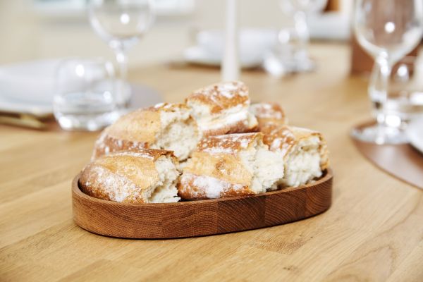 Сервировочное блюдо деревянное, цвет натуральный дуб, LIND DNA 98779