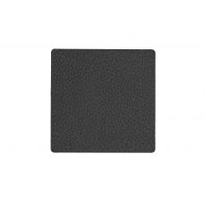 Подставка под кружку из натуральной кожи квадратный 10x10 см, цвет черный, LIND DNA 981287