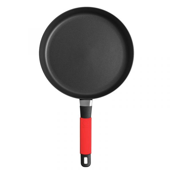 Сковорода Индукционная ?24cm, с красной силиконовой ручкой, h=5 cm     (10)     37124r