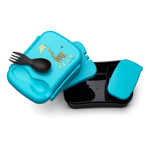 Ланч-бокс детский с охлаждающим элементом N'ice Box™ Giraffe бирюзовый