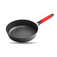 Сотейник Индукционный ?28cm, с красной силиконовой ручкой, h=7 cm     (10)     37228r