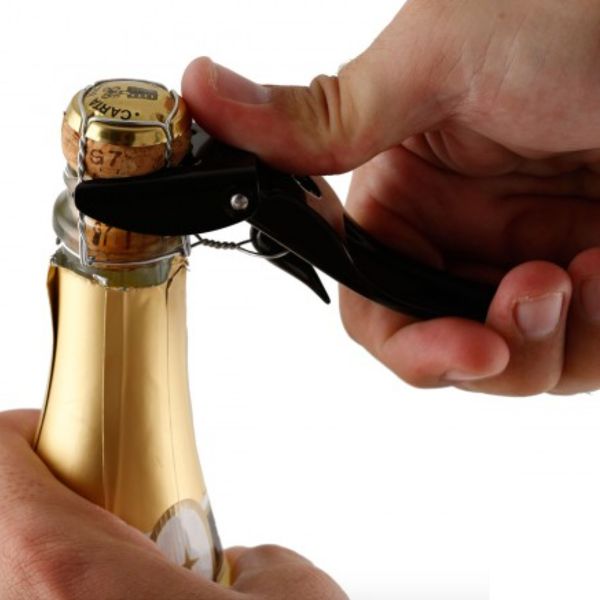 Открывалка для игристых вин Brut черная