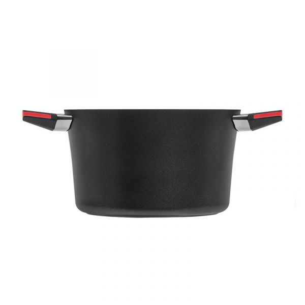 Кастрюля красная Индукционная ?20cm, 2,5 л. С крышкой и цветной упаковкой     (6)     37250r