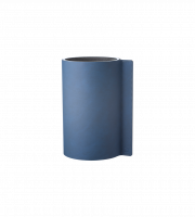 Ваза для цветов с кожаной отделкой, цвет глубокий синий, LIND DNA 991162