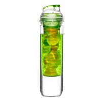 SagaForm Бутылка для напитков с контейнером для фруктов зеленая To go