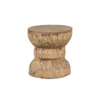 Приставной стол XIX век, Индия 36x36x36 Natural brown  ROOMERS ANTIQUE