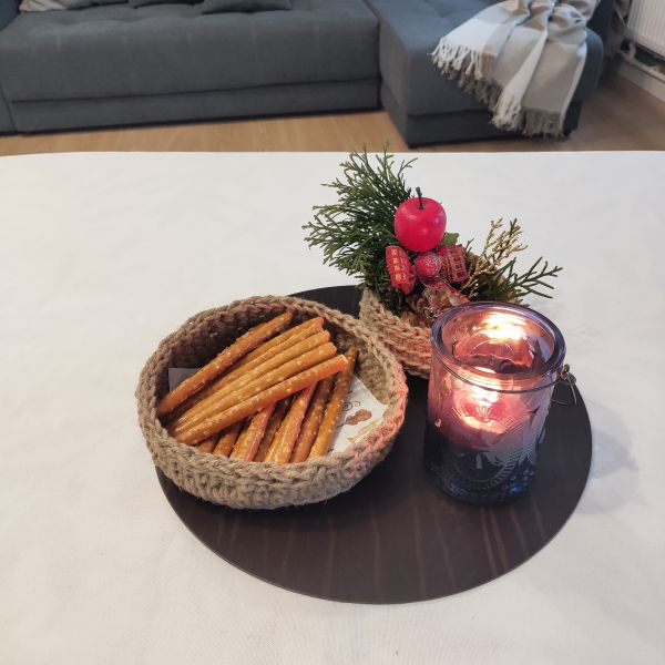 Сервировочная салфетка из натуральной кожи круглая 30 см, цвет коричневый, Buffalo LIND DNA 981709