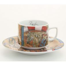 Чашка высокая с блюдцем 200 мл Shapito 02120415-0016 LEANDER