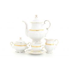 Сервиз кофейный 15 предметов 150 мл Золотая отводка 07160714-0867 LEANDER