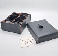 Коробка для хранения чайных пакетиков квадратная, цвет антрацит, LIND DNA BT0200L0000-HO000