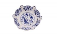 Миска на ножке гладкая, ажурная 17 см Луковый рисунок 38116163-0055 LEANDER