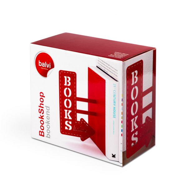 Держатель для книг BookShop красный
