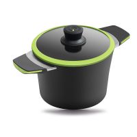Кастрюля зеленая ?24cm, 4 л. С крышкой и цветной упаковкой     (3)     30400i